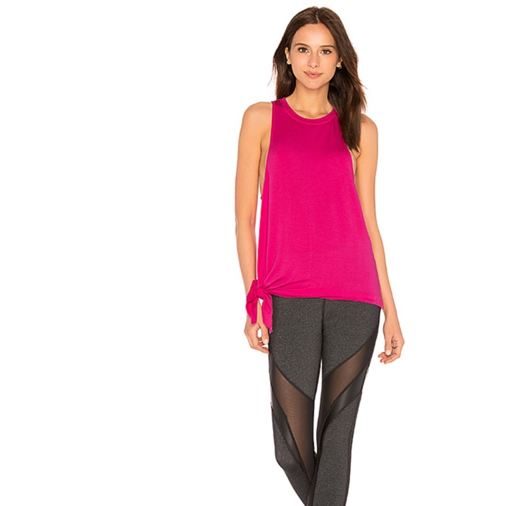 Vimmia Soothe Side Tie Tank Top XS NWT Peak Pink